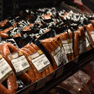 Fresh poultry in the coolers at The Farm Store