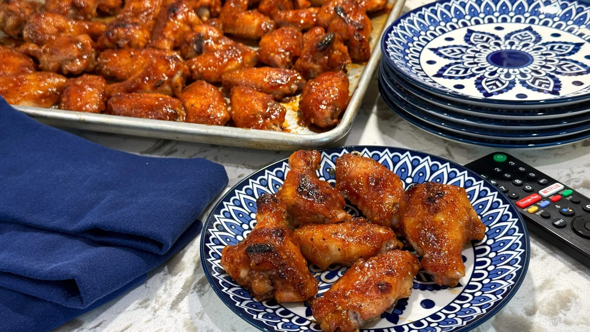 Honey Garlic Hot Wings