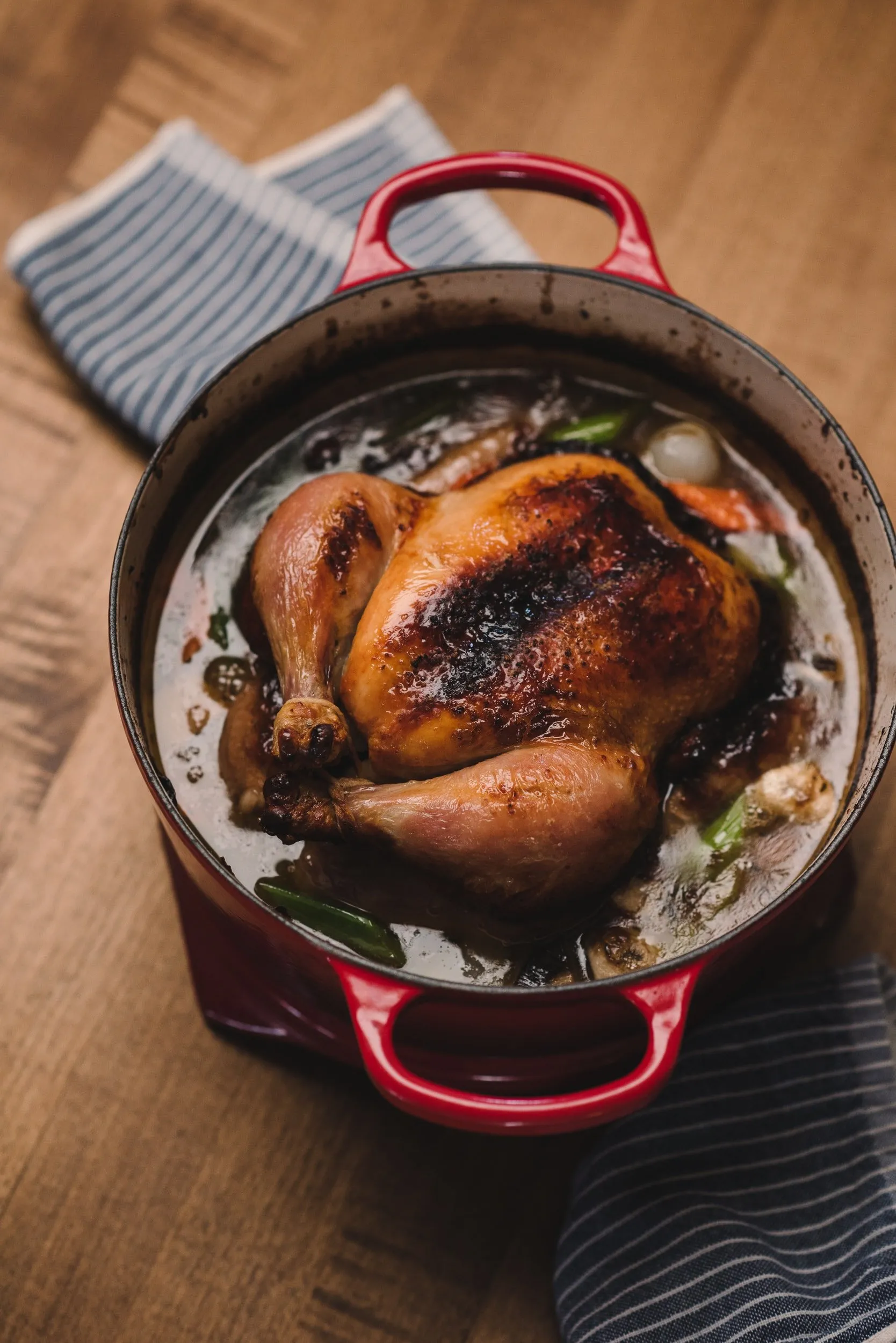Whole Roasted Chicken — Coq Au Vin